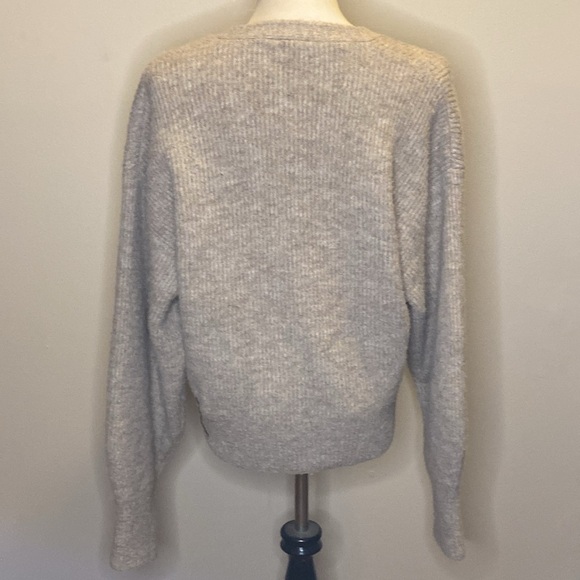 1. STATE Chain Detail Sweater in Heather Oatmeal (sz XL) - Picture 5 of 7